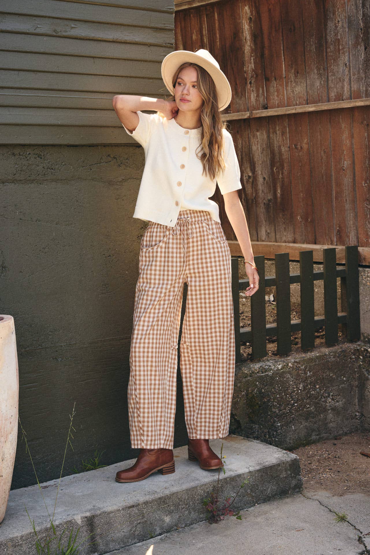 in february - WEEKEND COFFEE MINIMAL SILHOUETTE COTTON CARDIGAN