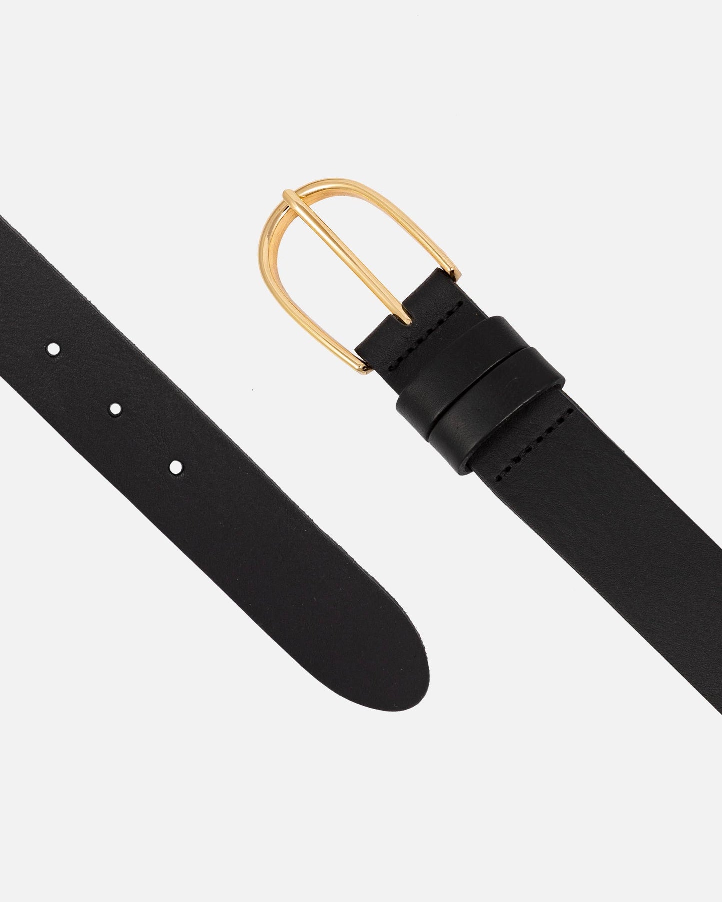 Amsterdam Heritage Leather Belts, Bags, Jackets & Apparel - Drika | Gold Buckle Smart Full Grain Leather Belt Women