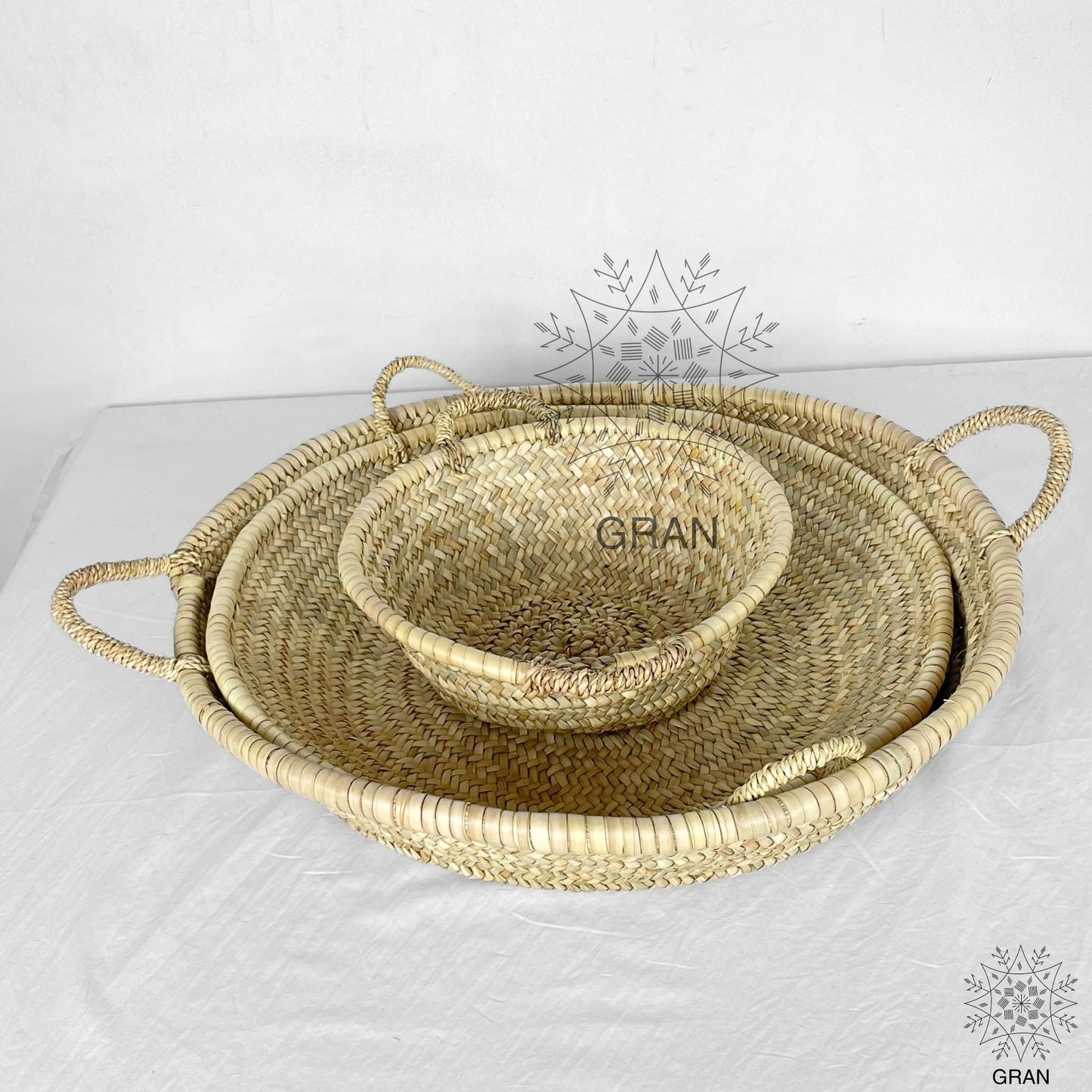 Gran Wholesale - Moroccan Straw Woven Plate, Handcrafted Wicker Plates
