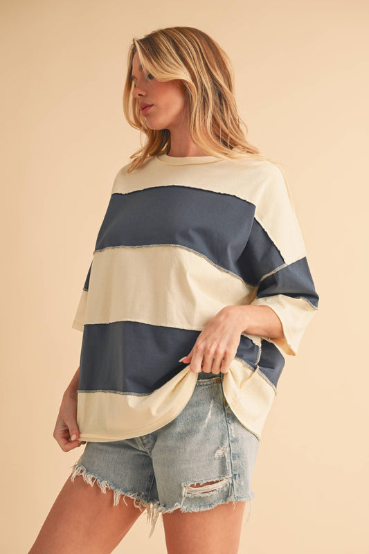 AEMI + CO - 8417FN Polly Color Block Top