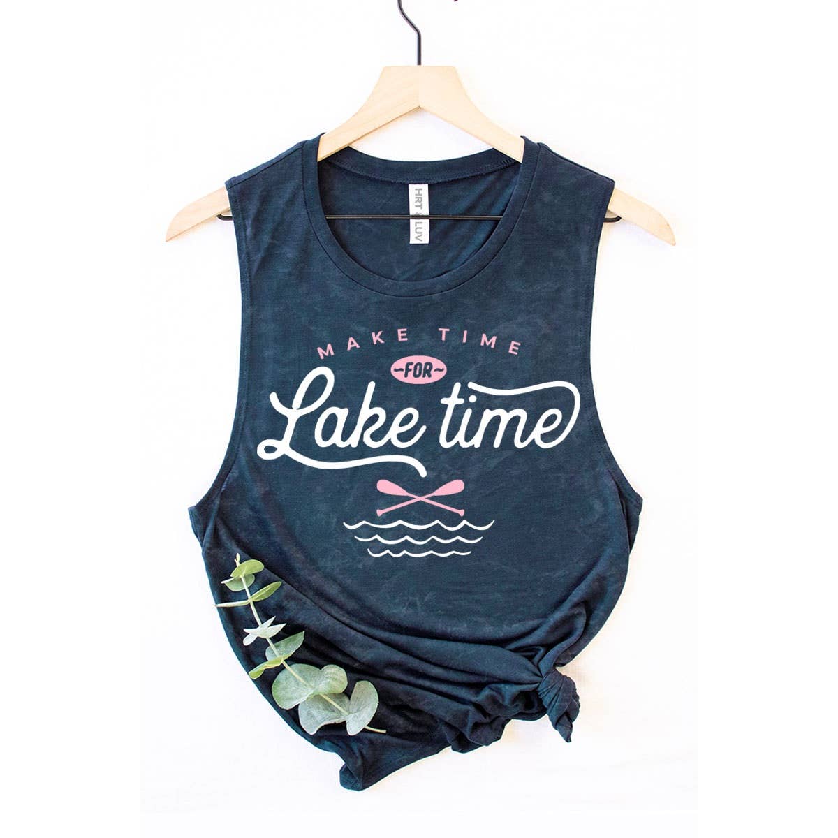 HRTandLUV - MAKE TIME FOR LAKE TIME MINERAL GRAPHIC TANK TOP