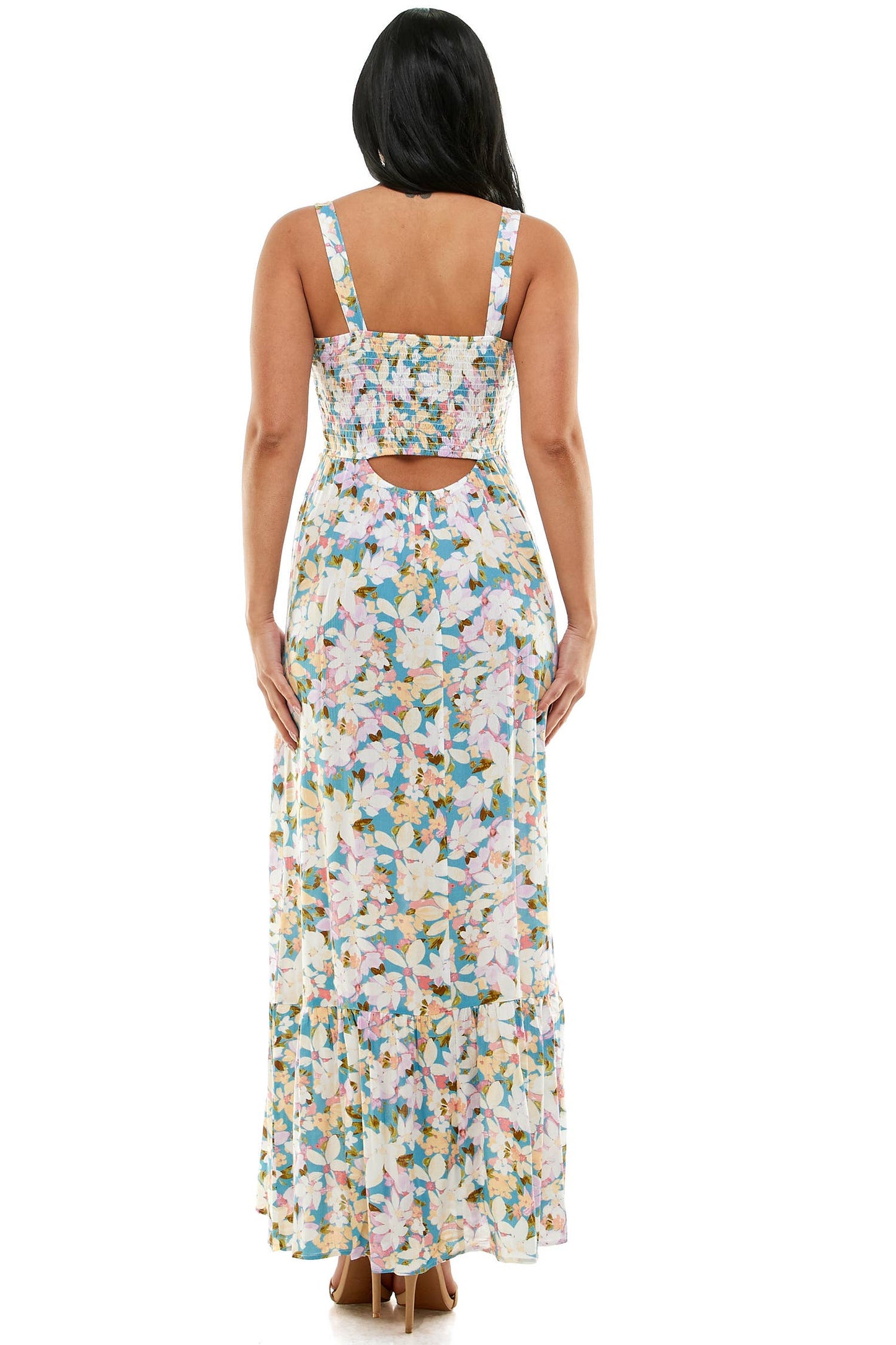 Winslow Collection - MEADOW BLOOM SLEEVELESS FLORAL MAXI DRESS