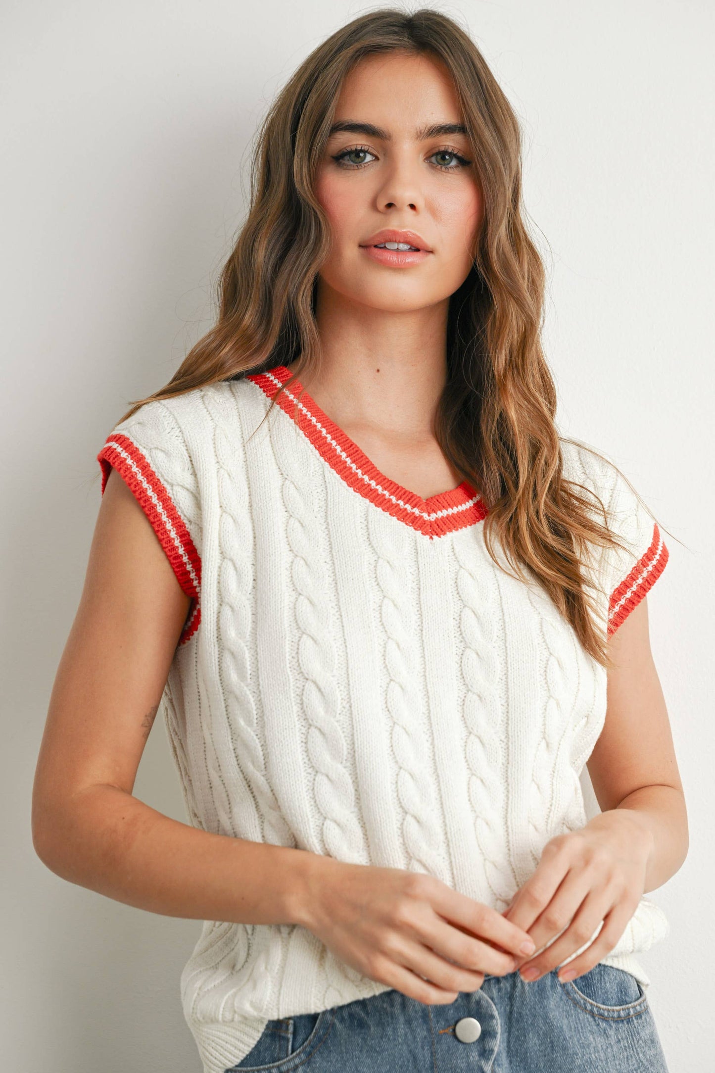 BUTTERMELON - Knitted Sweater Vest - BMW7708