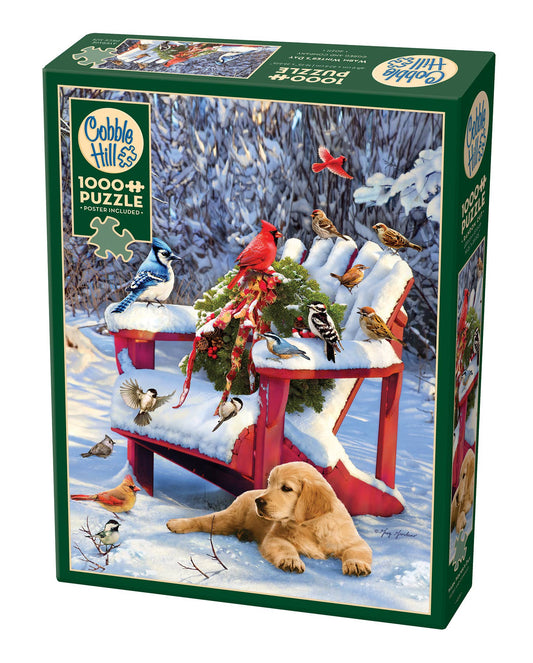 Outset Games and Cobble Hill Puzzles - Warm Winter's Day 1000pc puzzle