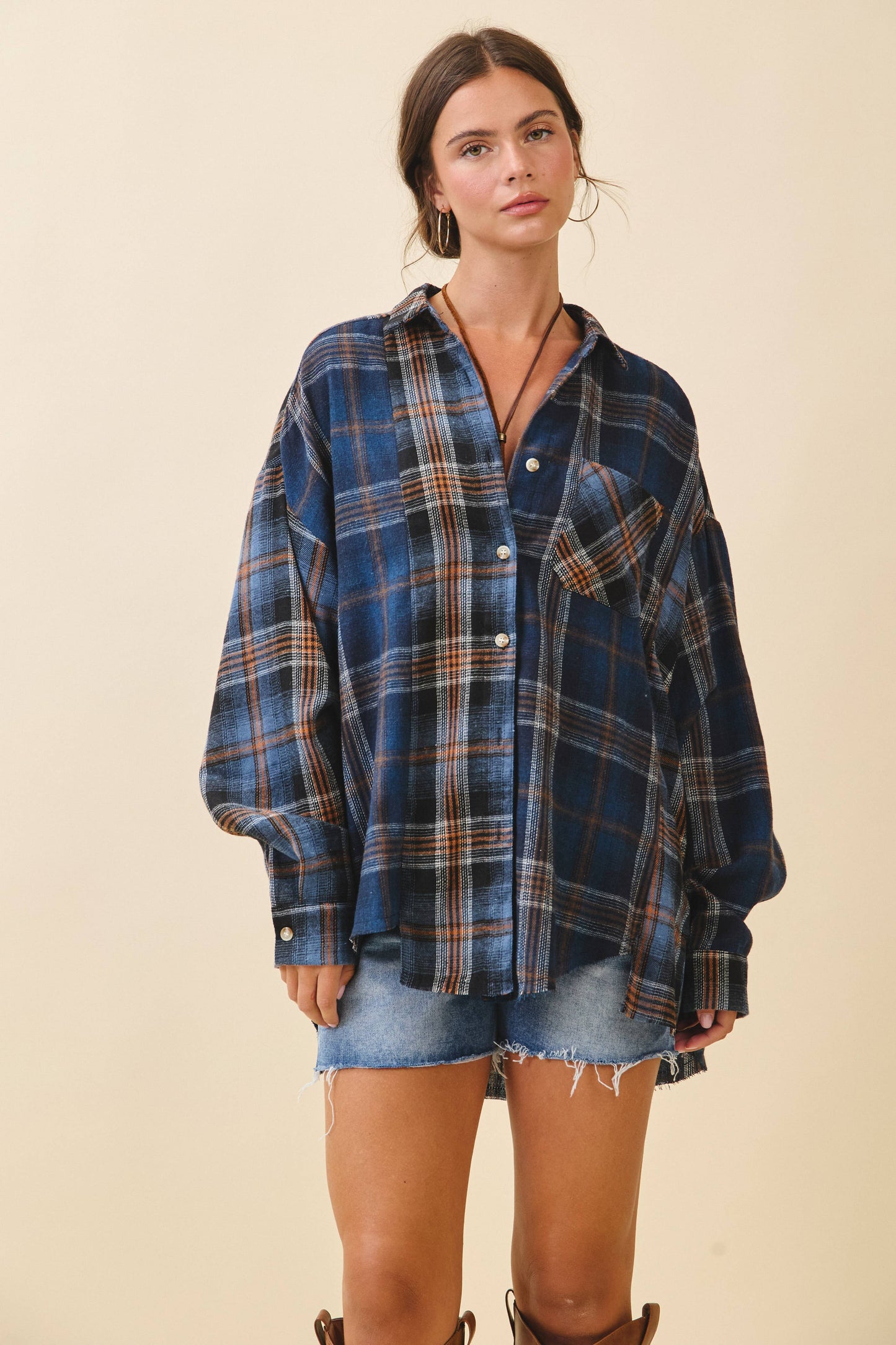 AEMI + CO - 8376EN Kambrie Plaid Flannel Shirt 1