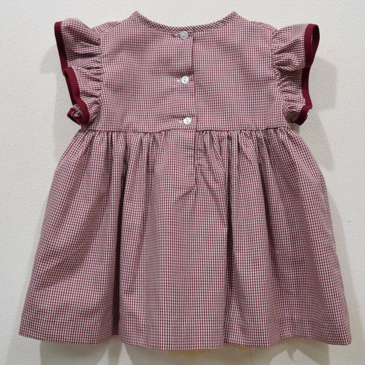 Vive La Fete - South Carolina Gamecocks Embroidered Gingham Ruffle Dress