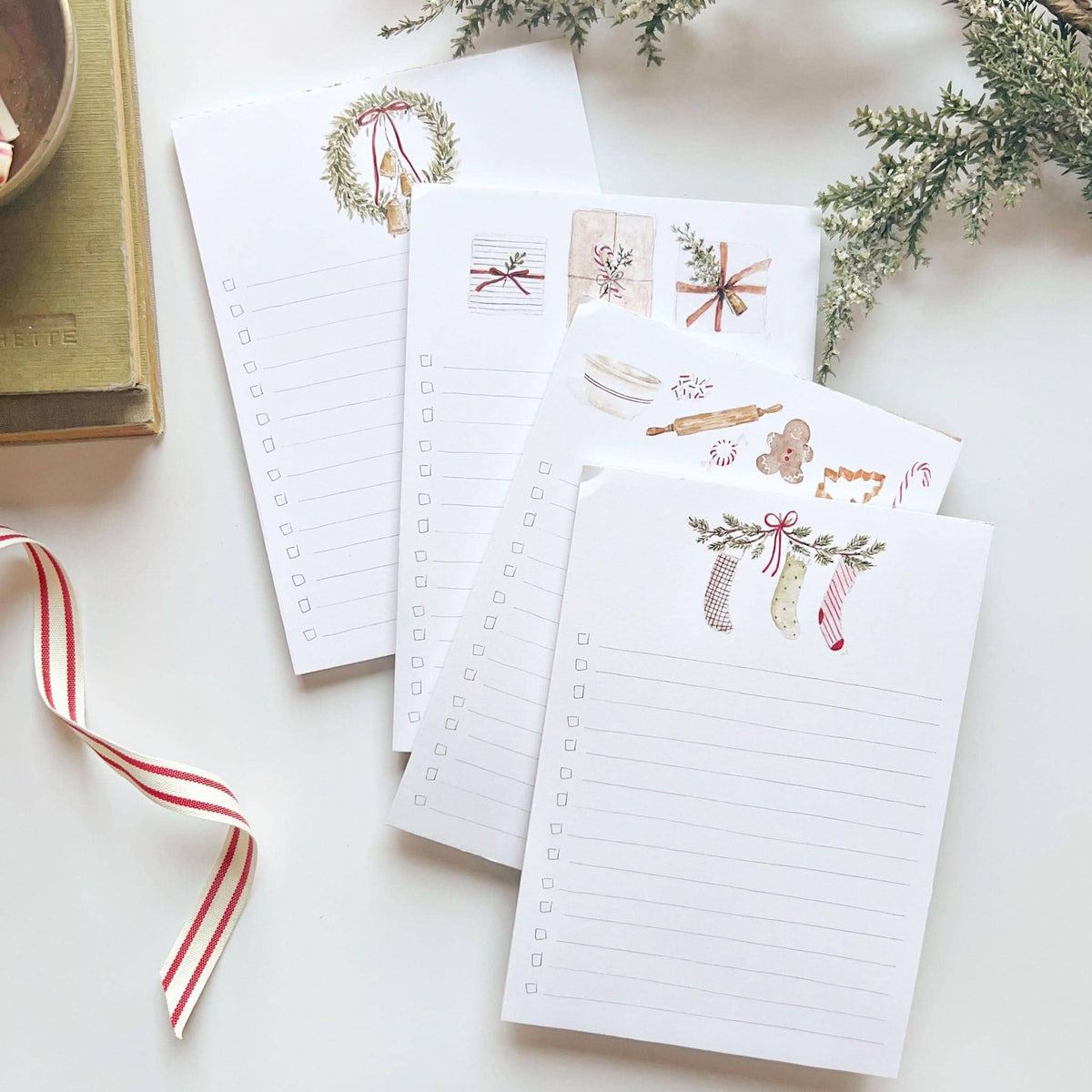emily lex studio - Christmas checklist notepad