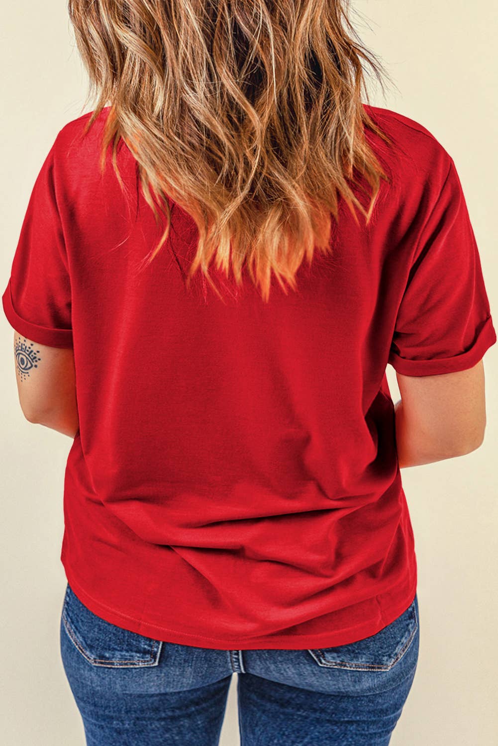 Little Daisy Closet - LDC Casual Plain Crew Neck Tee