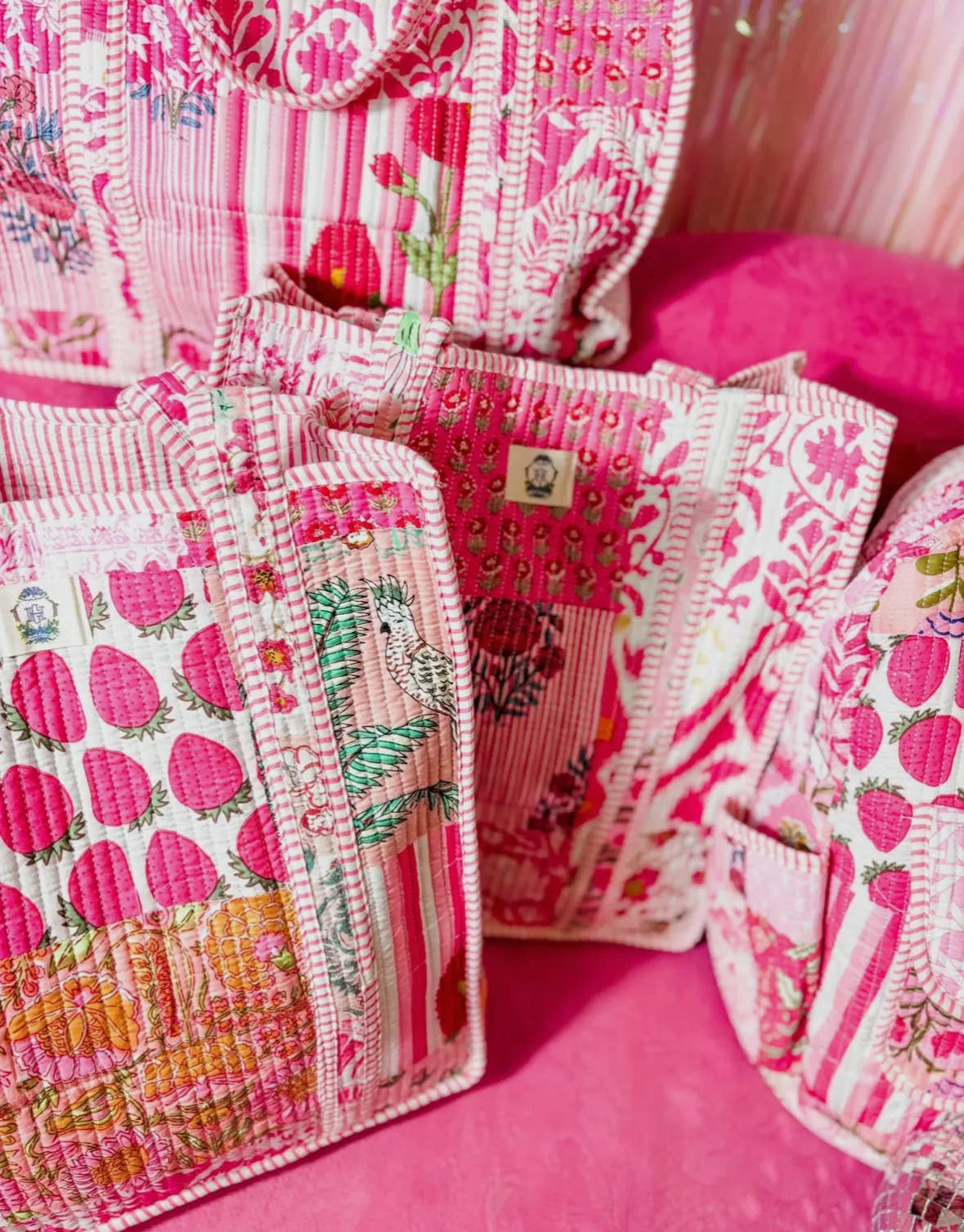 Heart of Grace - Pink City | Regular Quilted Tote Bag 