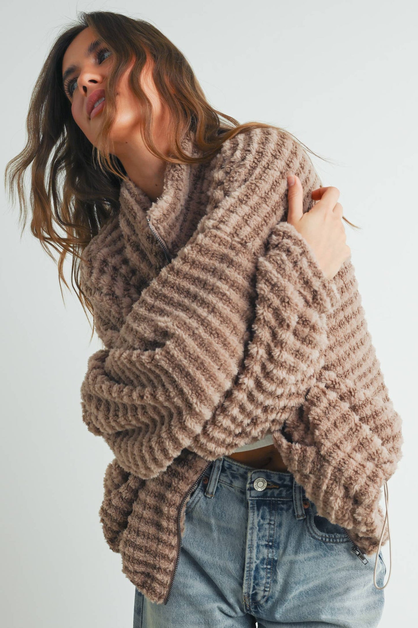 BUTTERMELON - Fall Collared Puffer Jacket - BMJ7497