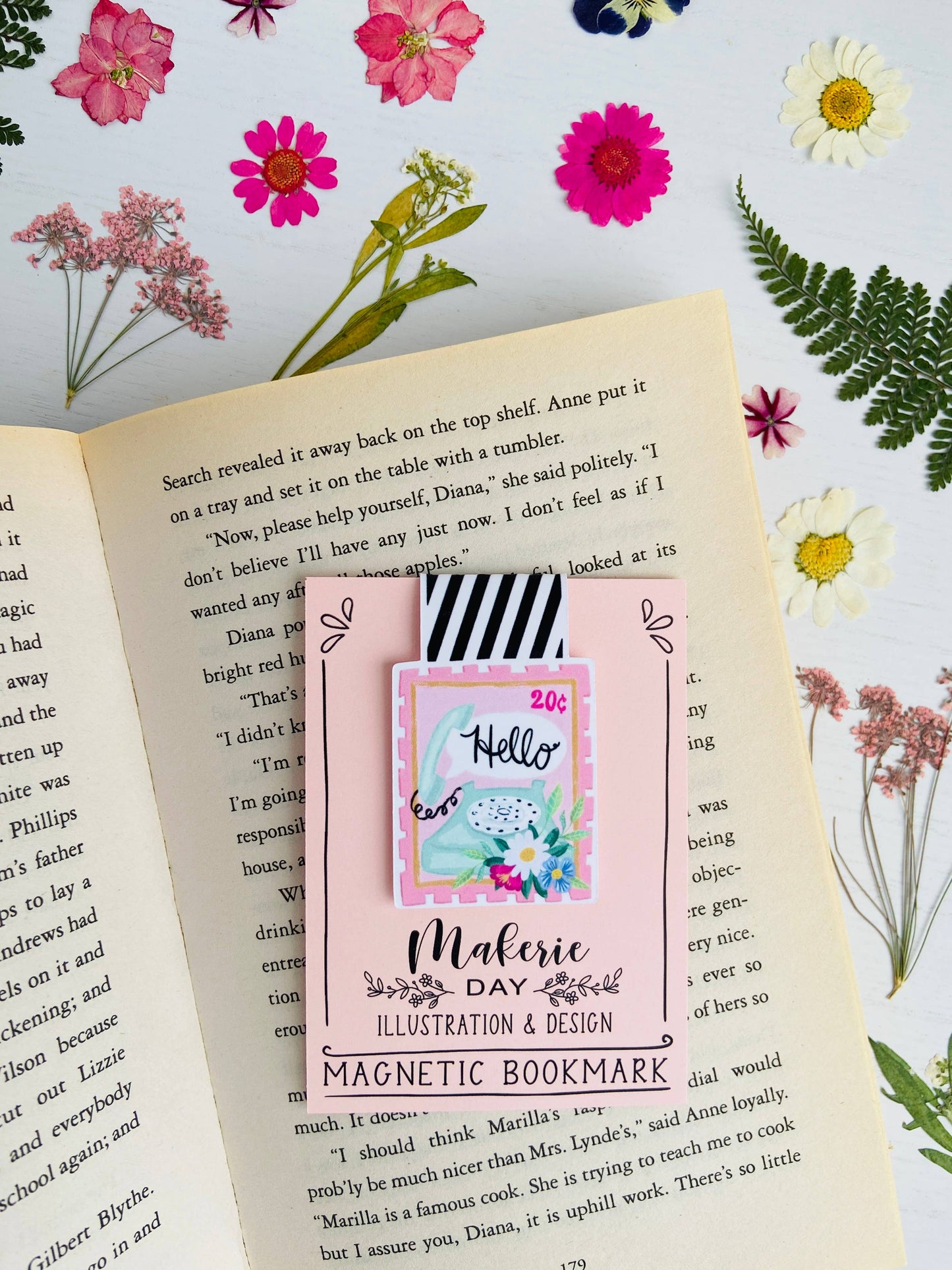 Makerie Day - Vintage Telephone Stamp Bookmark