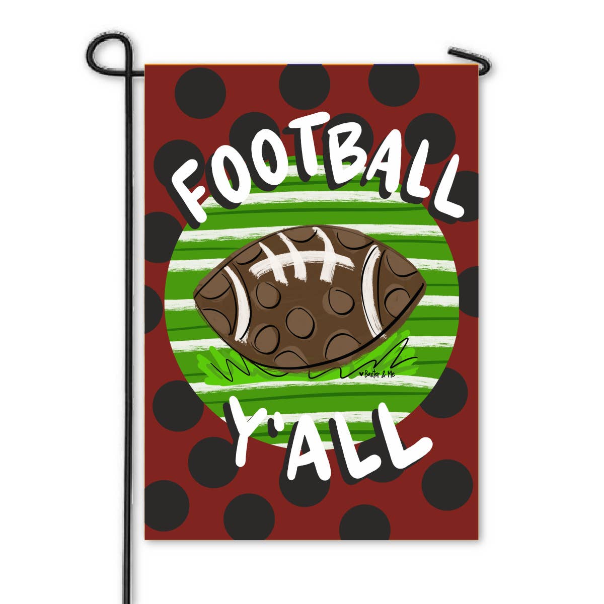 Baxter & Me - Football Team Colors Garden Flag