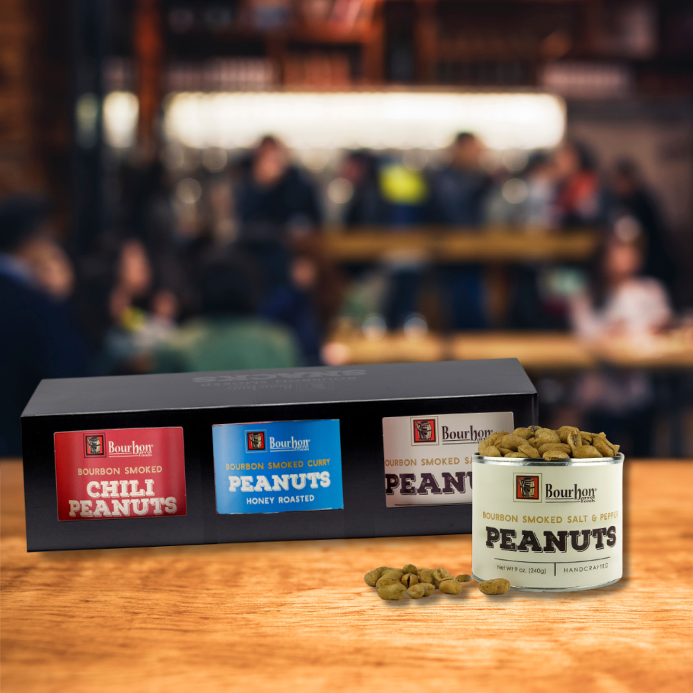 Bourbon Barrel Foods - Bourbon Smoked Peanut Trio