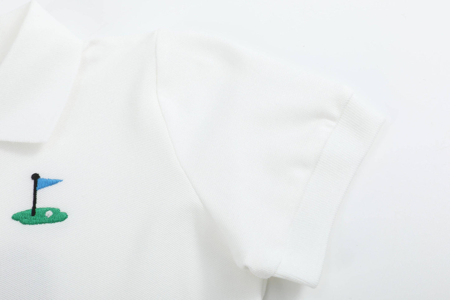 Lil Cactus - White Golf Tee Polo Shirt