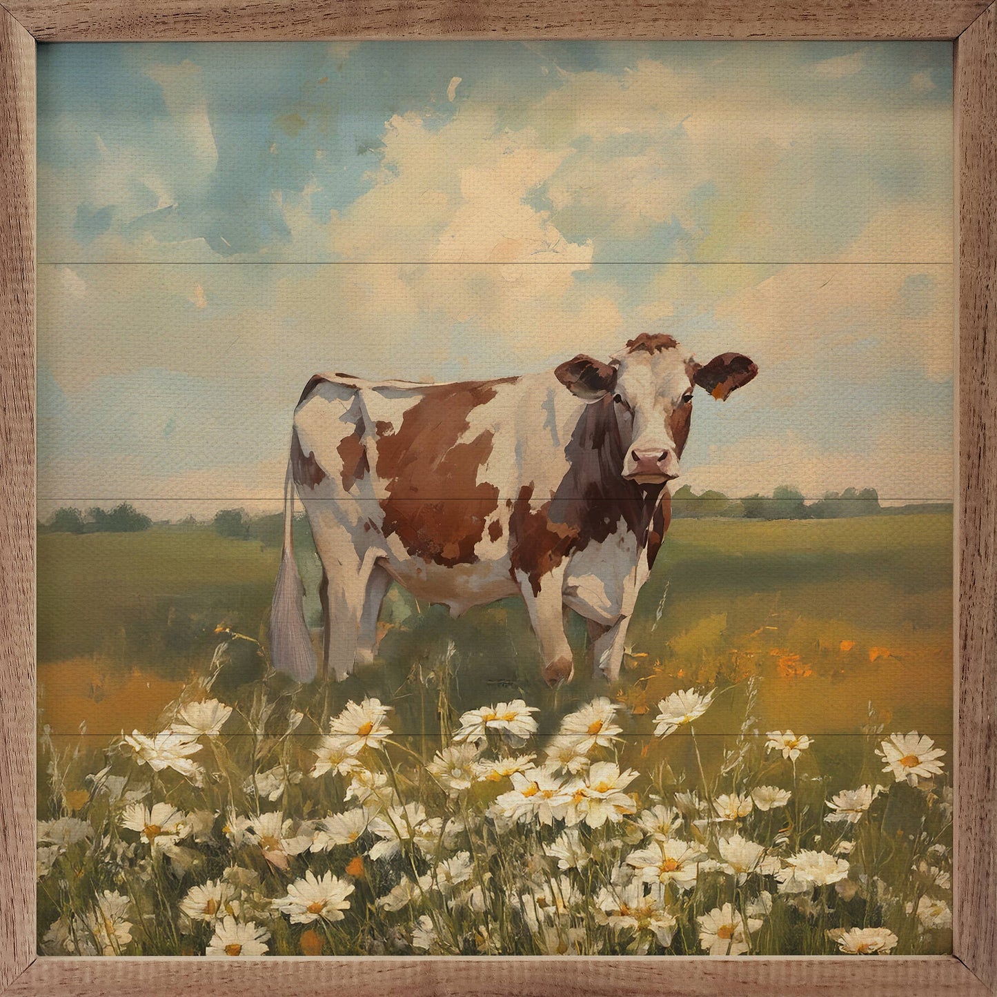 Kendrick Home - Red And Brown Holstein With Flowers