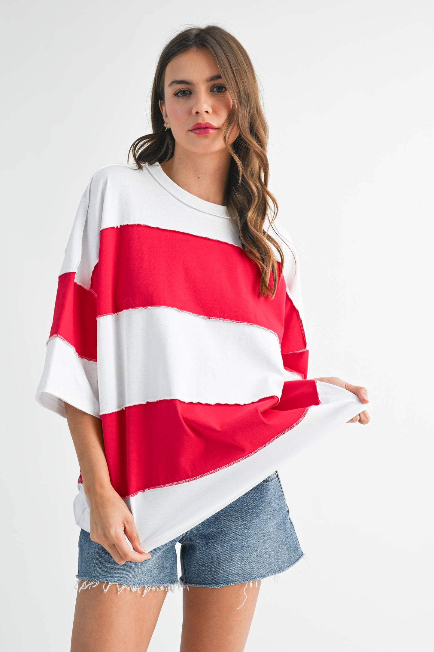 AEMI + CO - 8417FN Polly Color Block Top