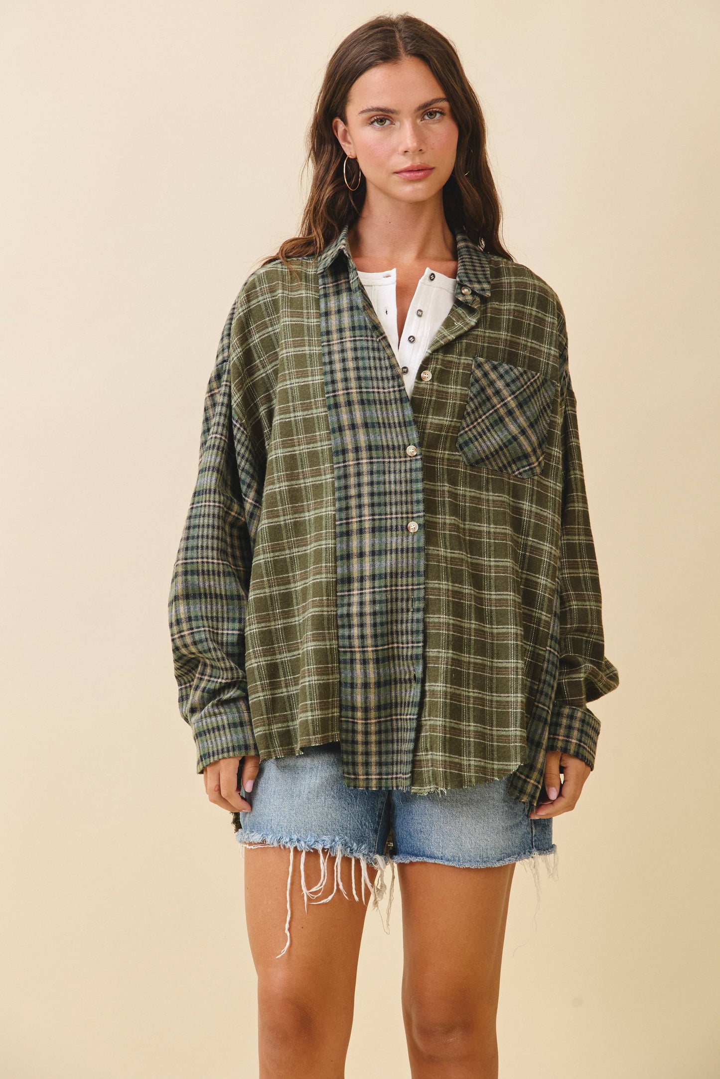 AEMI + CO - 8376EN Kambrie Plaid Flannel Shirt 1