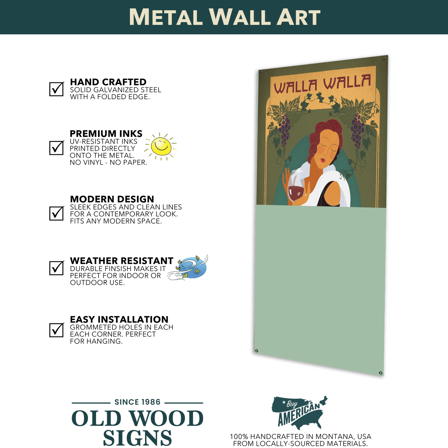 Old Wood Signs - Norris Lake, Tennessee - Wood & Metal Wall Art