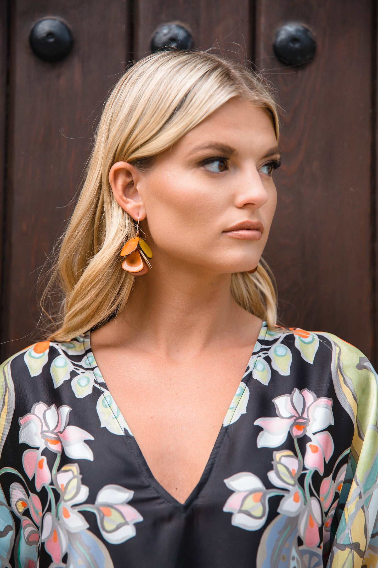 Organic Tagua Jewelry - Mariposa Earrings