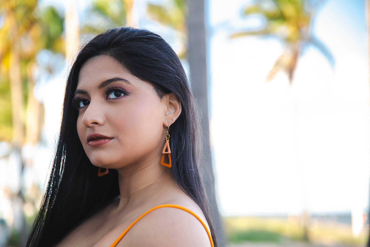 Organic Tagua Jewelry - Malia Earrings