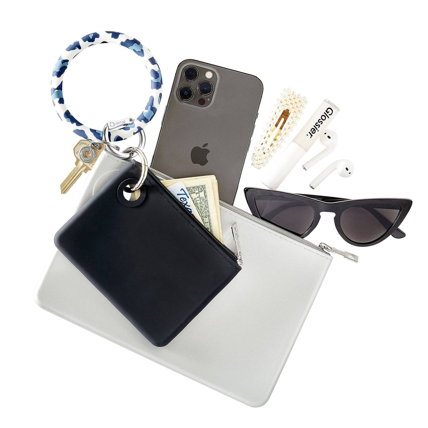 Oventure - Silicone Big O® Key Ring - Navy Leopard