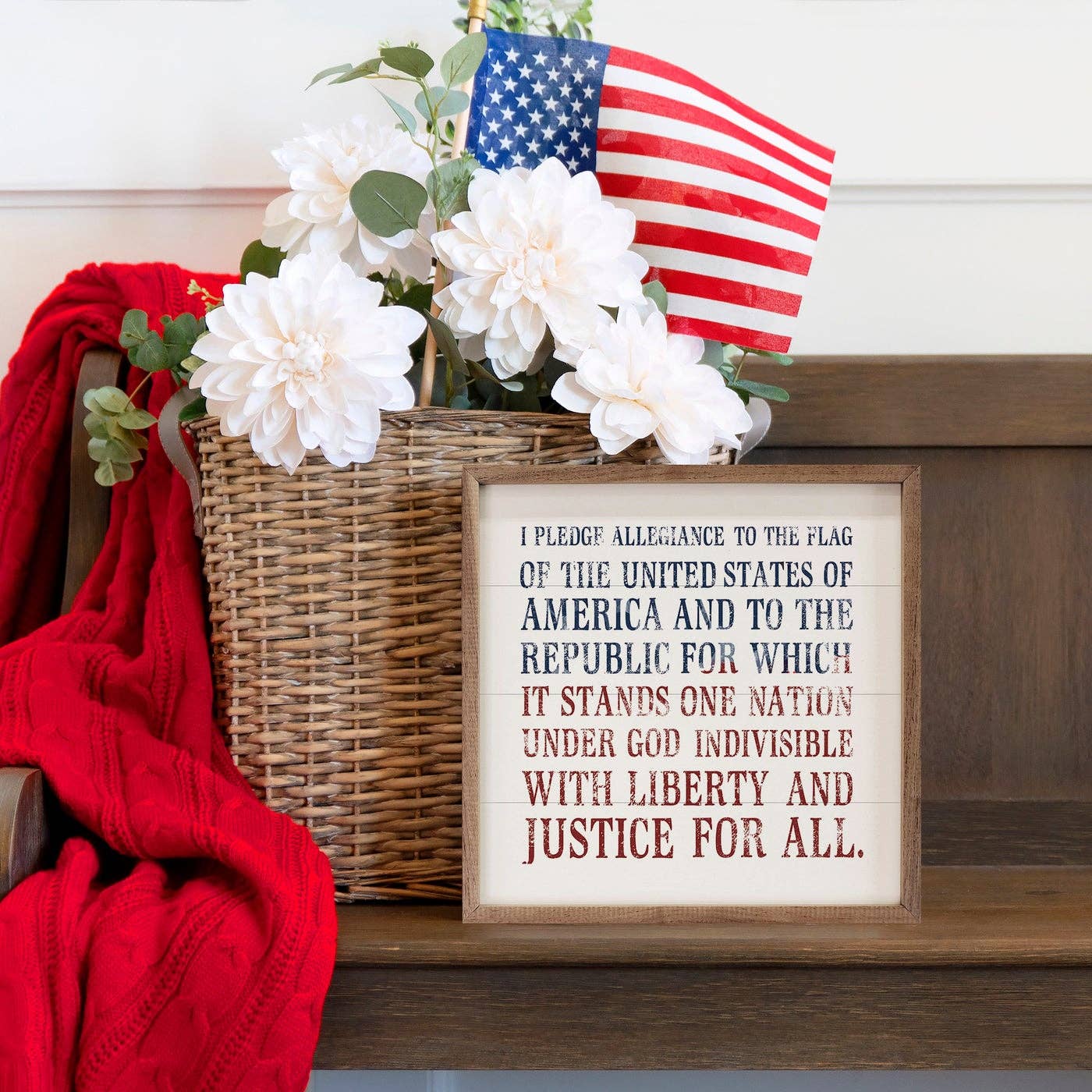 Kendrick Home - Pledge Allegiance Blue And Red White