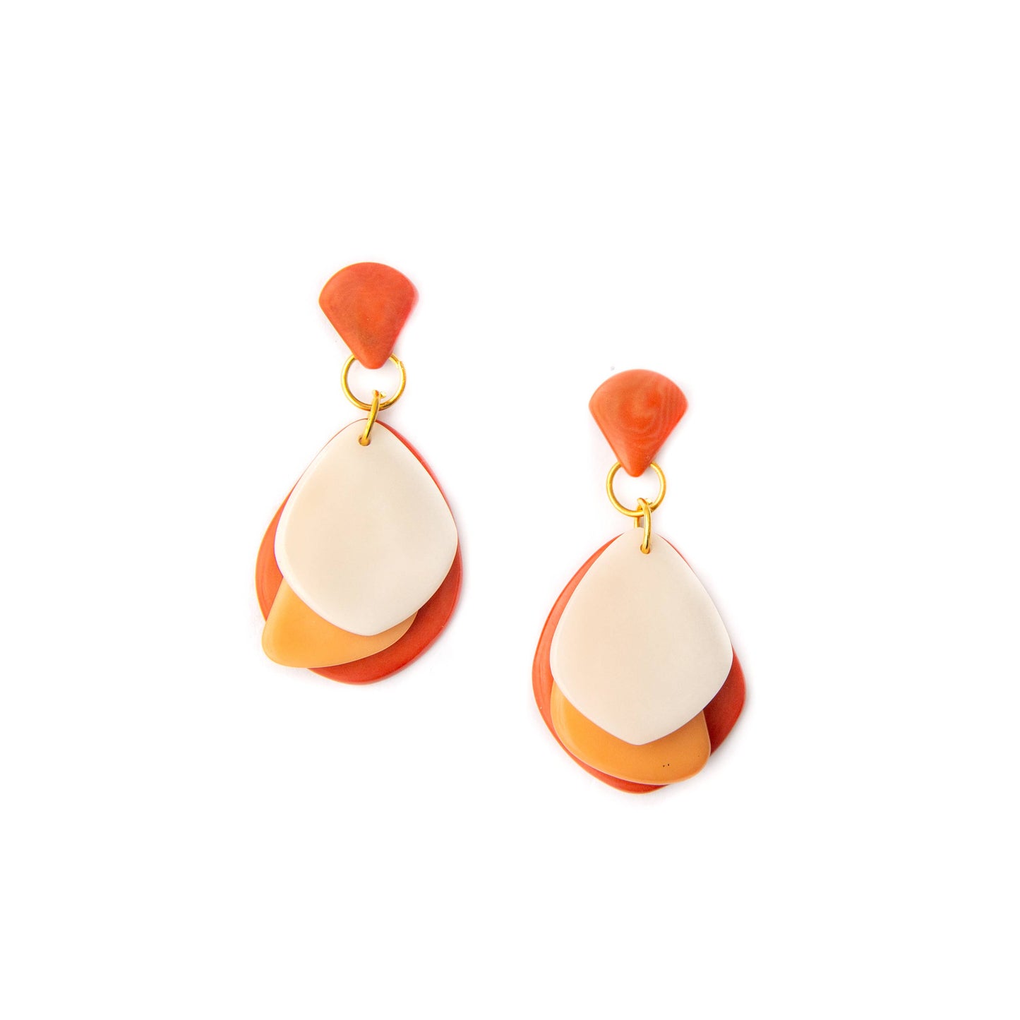 Organic Tagua Jewelry - Lauren Earrings