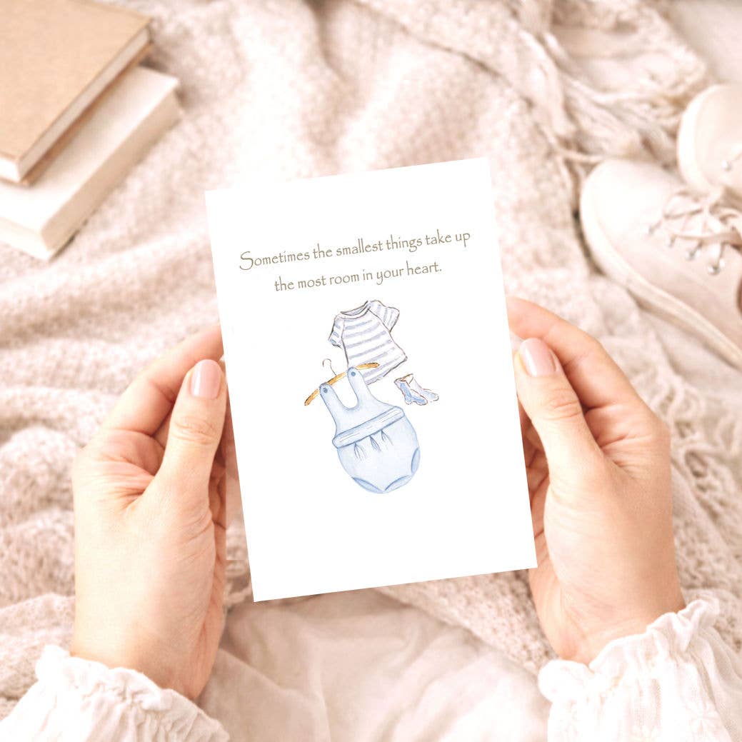 Bellflower Girl - Sometimes the Smallest Things Room in Heart | New Baby Card