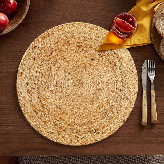 India Handicrafts Inc - 14" JUTE ROUND MAT