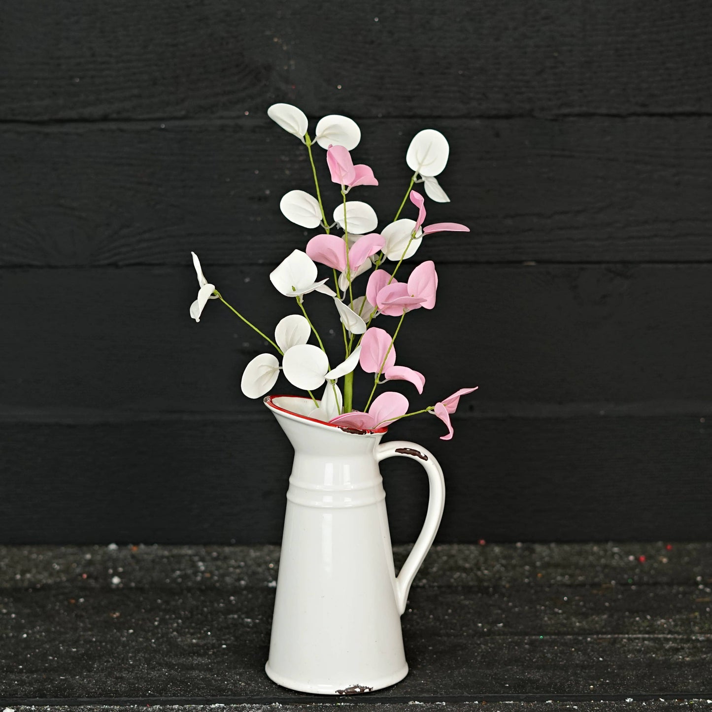 Holiday Depot Inc. - 35545- 16in Bush-Pink White Silver Dollars with Twigs