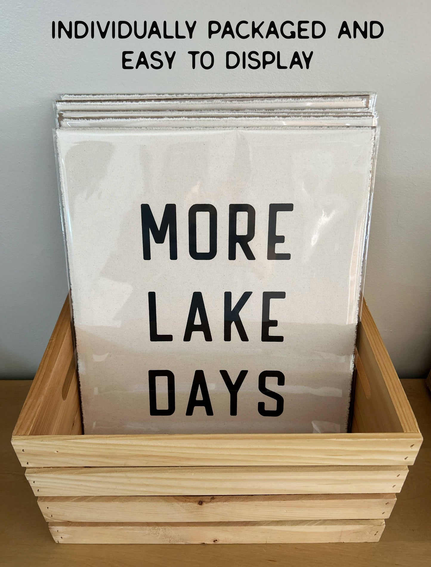 Perfect Day Print Co - On Lake Time Canvas Poster, Hanging Wall Tarp Art 