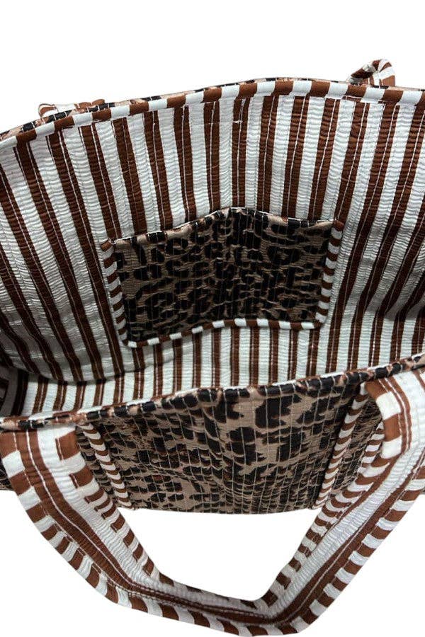 Nash Grey - Wild Thing Leopard Print Tote Bag