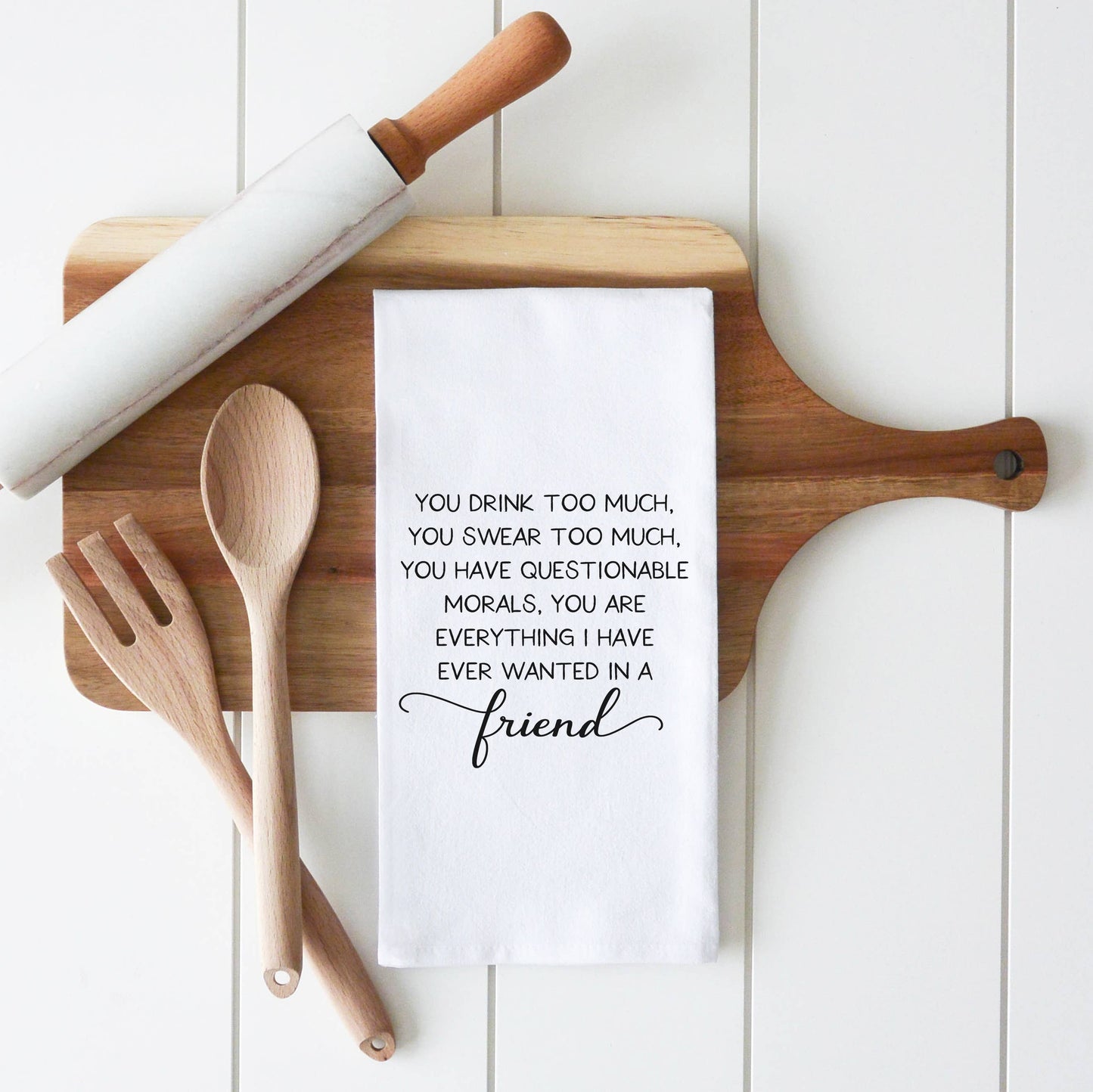 Porter Lane Home - Questionable Friend Tea Towel