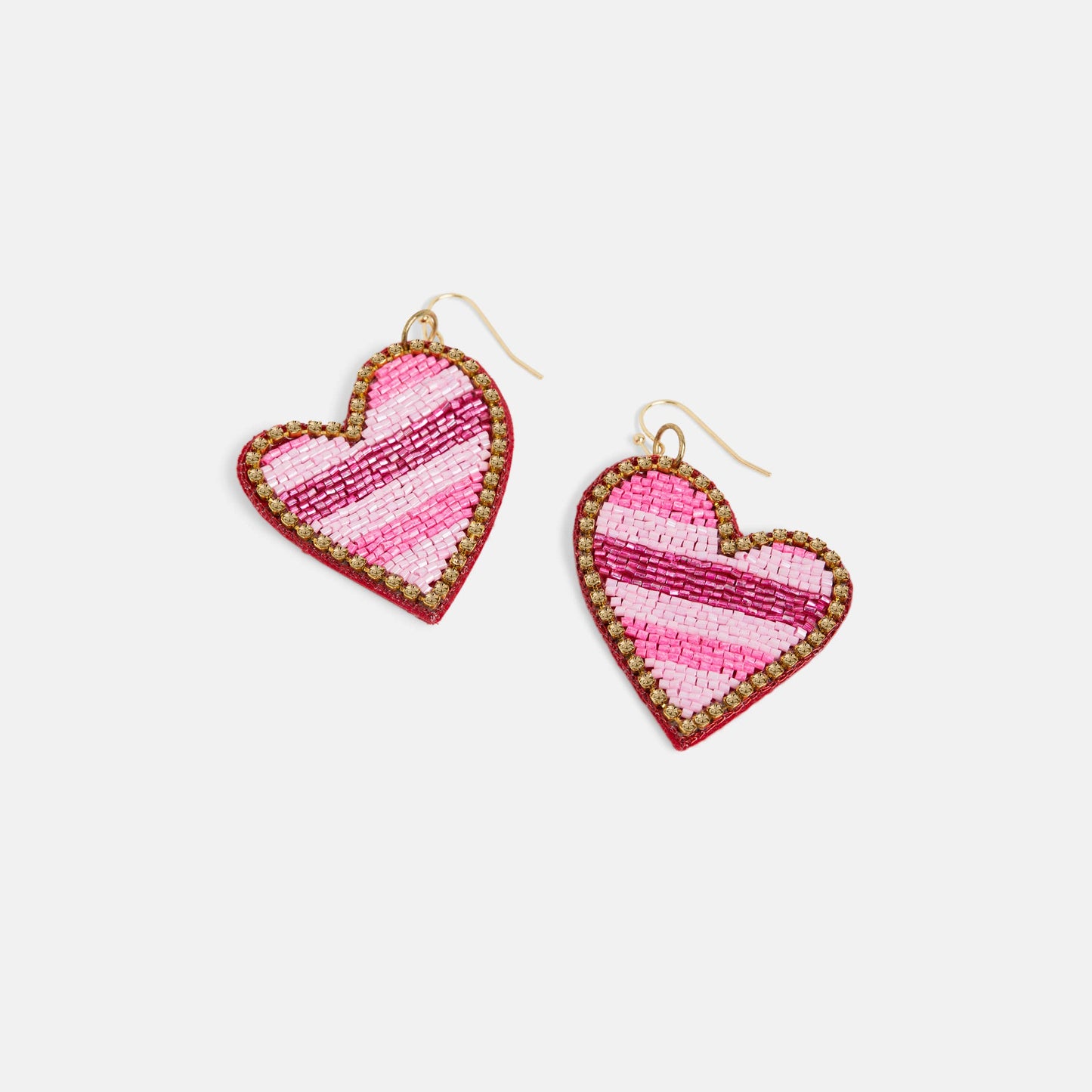 COCO + CARMEN - Asymetrical Heart Beaded Earrings