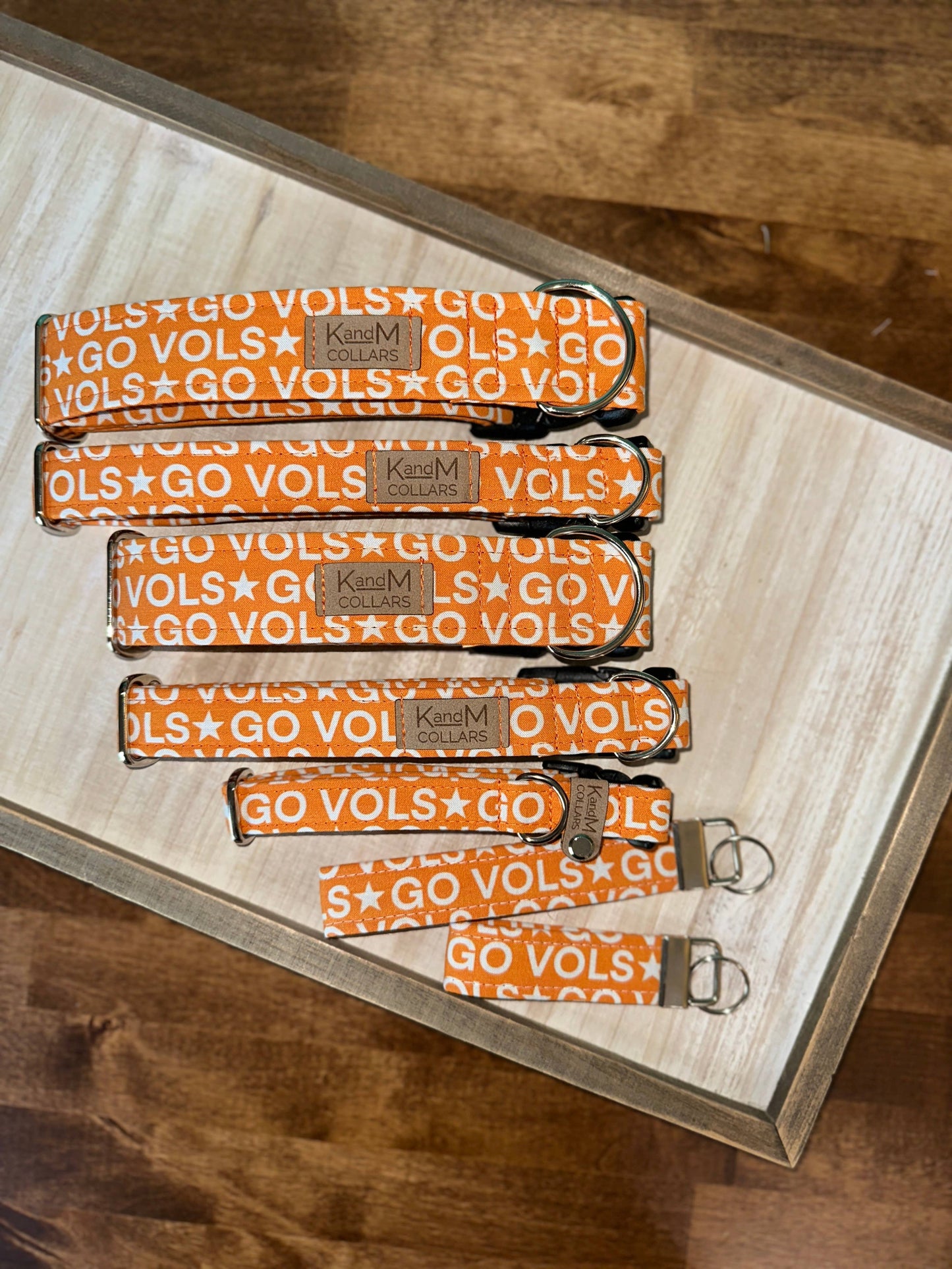 K and M Collars - Go Vols Dog Collar, Pet Accessory, Tennessee, GBO