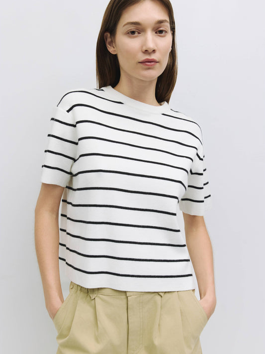 MOD REF - The Sade Top | Striped Boxy T-Shirt
