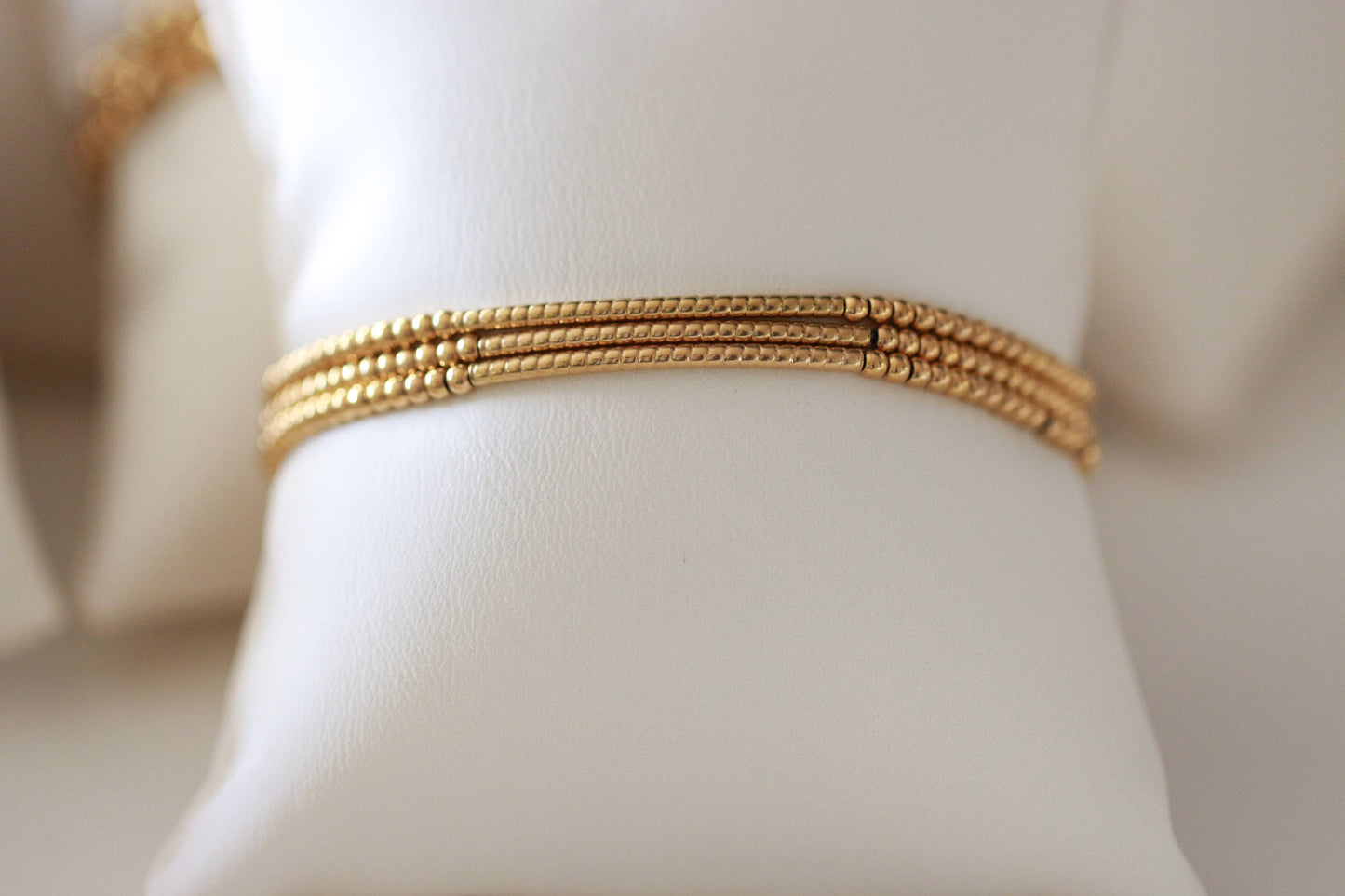 Deep South Originals, LLC - Golden Bar Beaded Bracelet ~ Deep South Originals