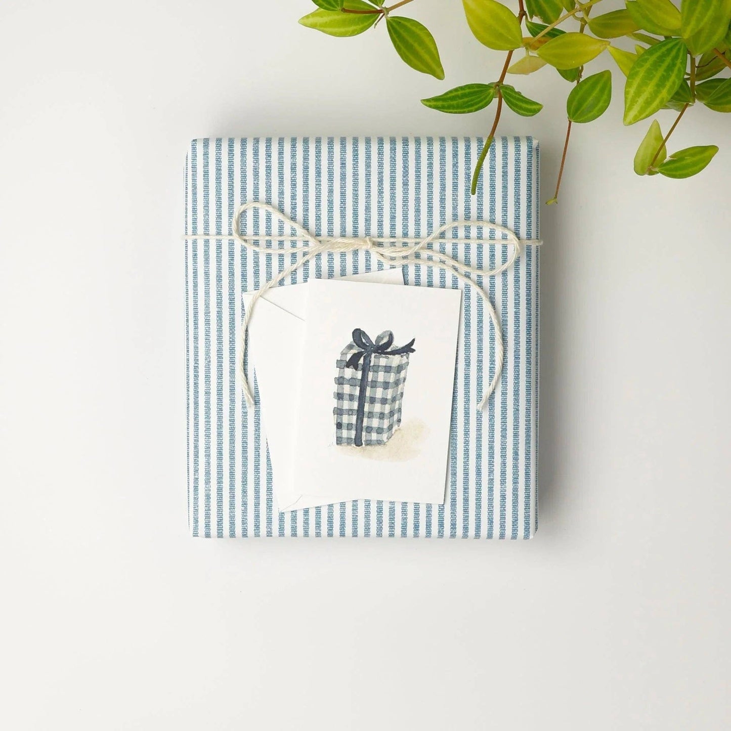 emily lex studio - Gingham gift mini enclosure notecard