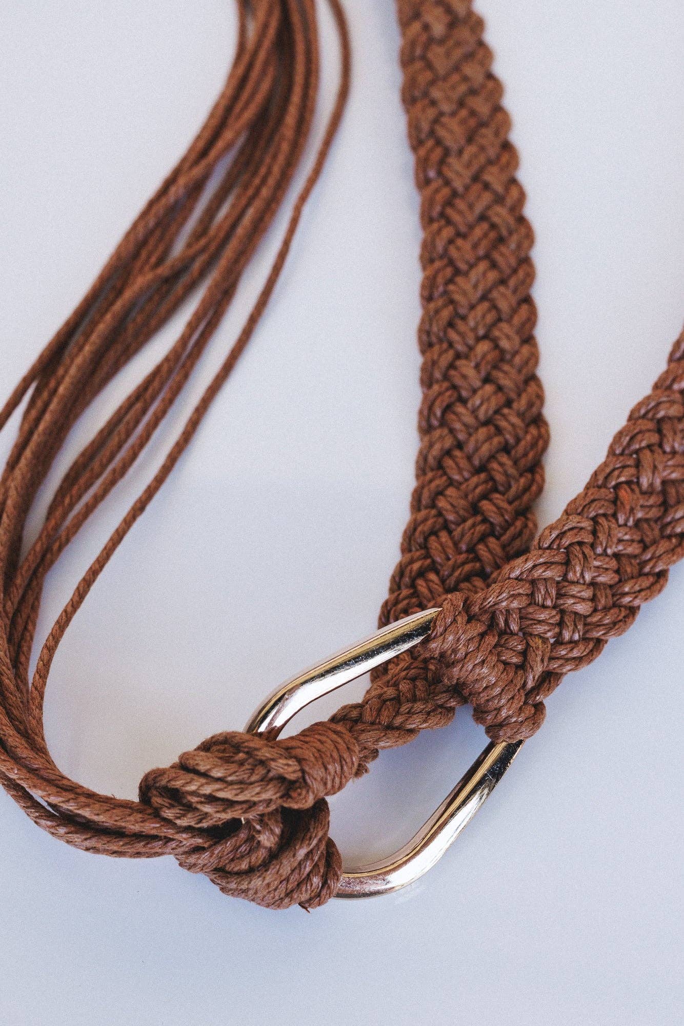 Three Bird Nest - Wanderfree Braided Belt - Camel
