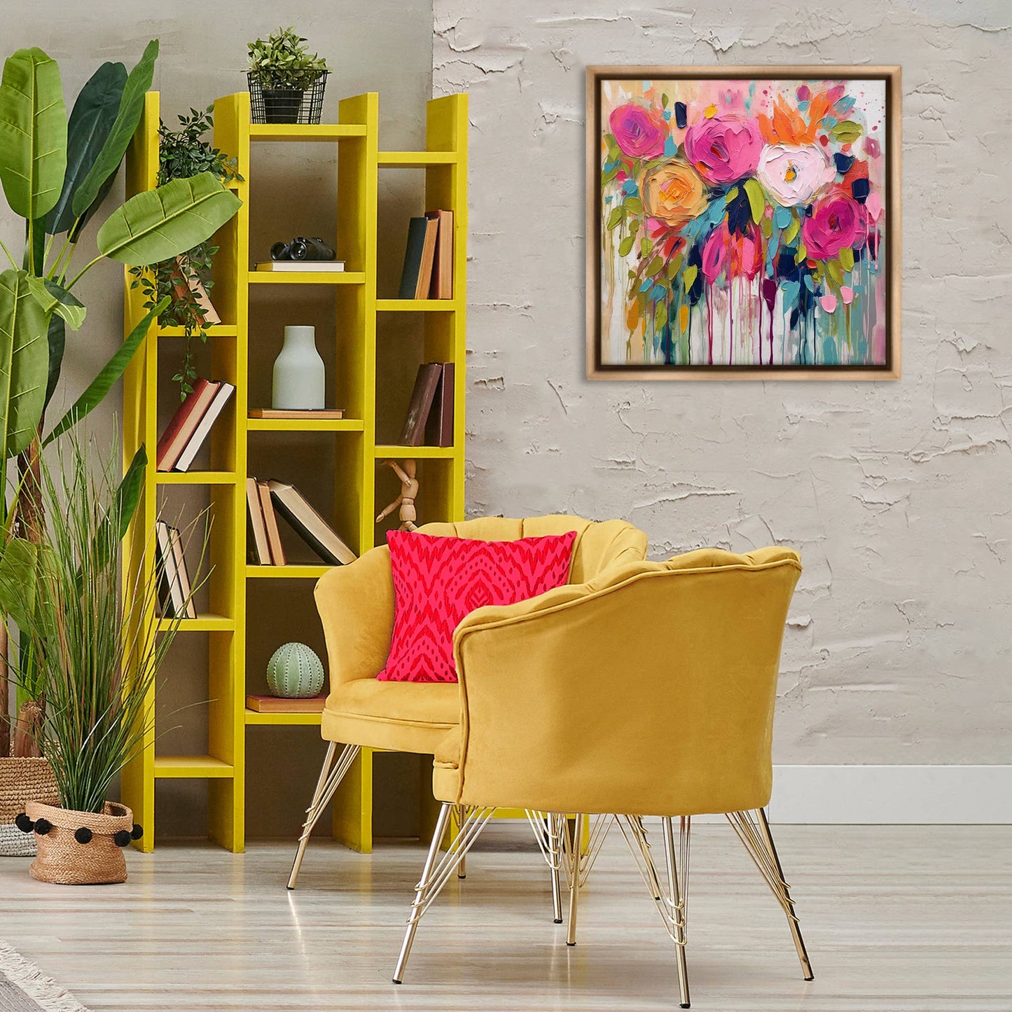 Stupell Industries - Urban Paint Bouquet Floating Frame
