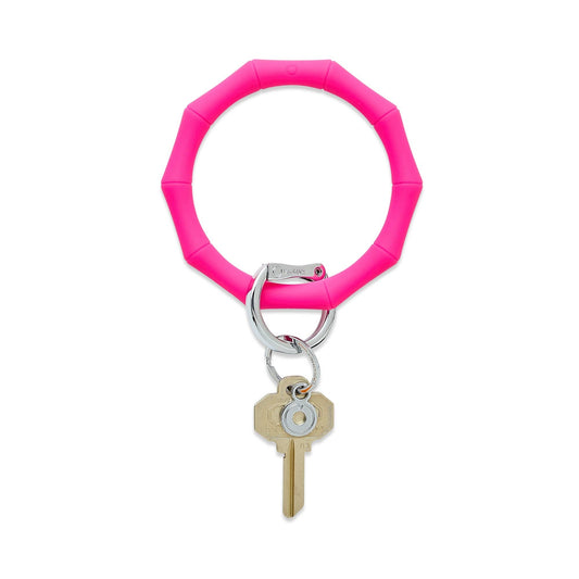 Oventure - Silicone Big O® Key Ring - Tickled Pink Bamboo