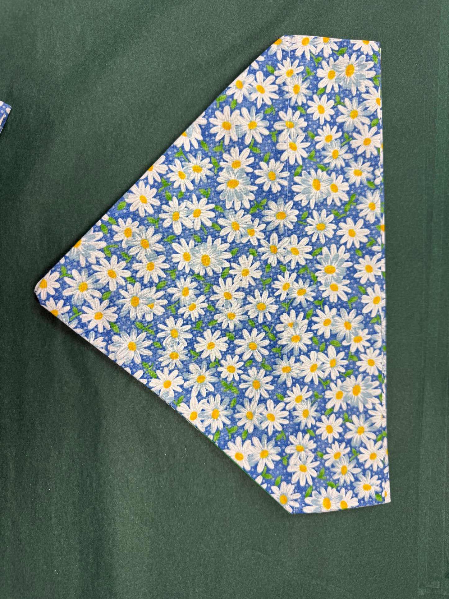 Blue daisy dog bandana
