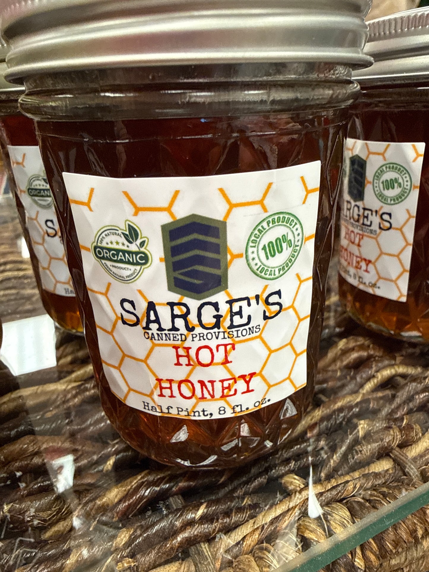 Sarge’s jelly, jam, hot honey and apple butter