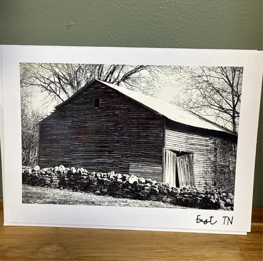 East Tn primitive building black and white