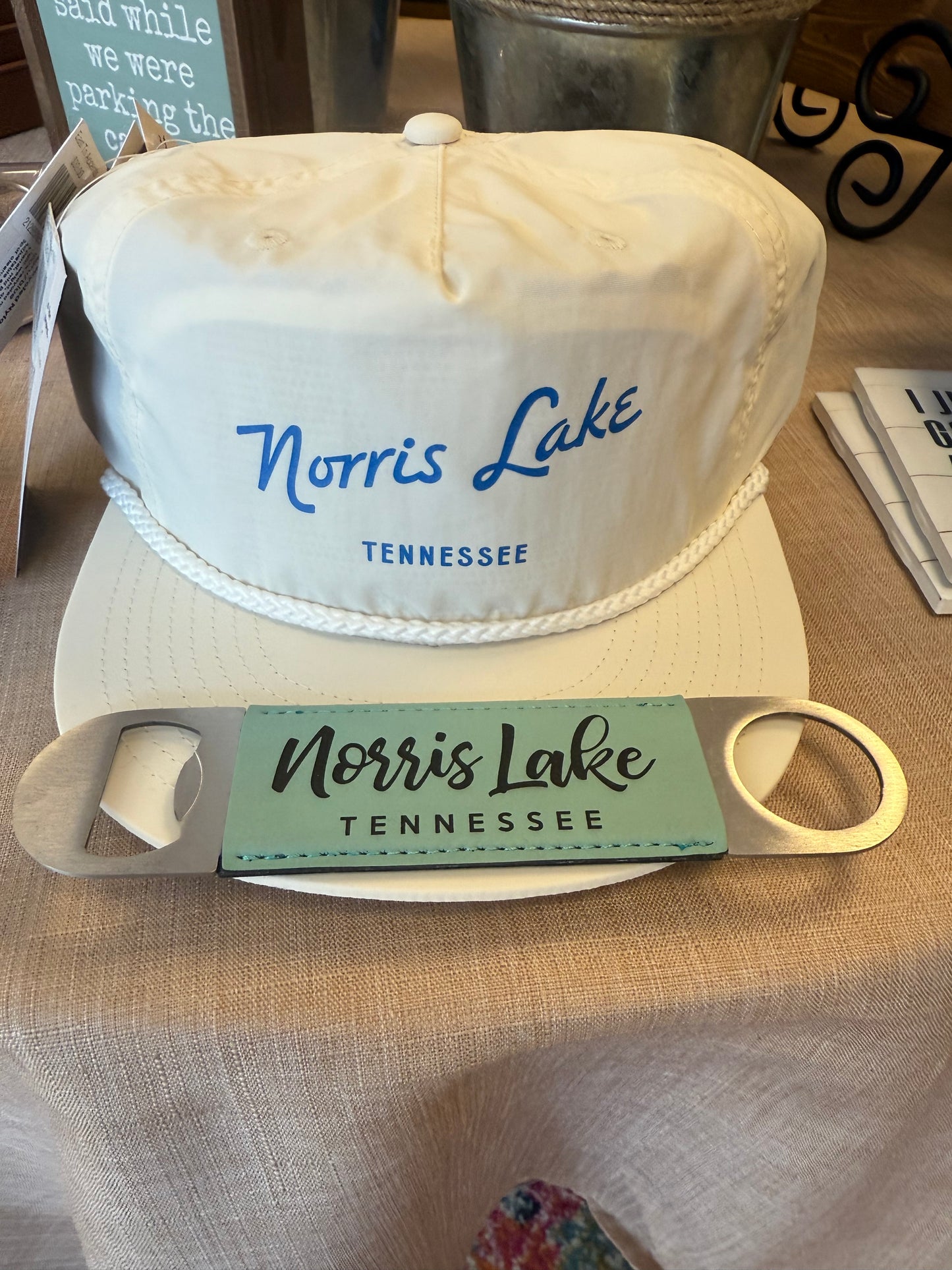 The Lillie Pad - Custom City & State Name Bottle Opener - Leatherette