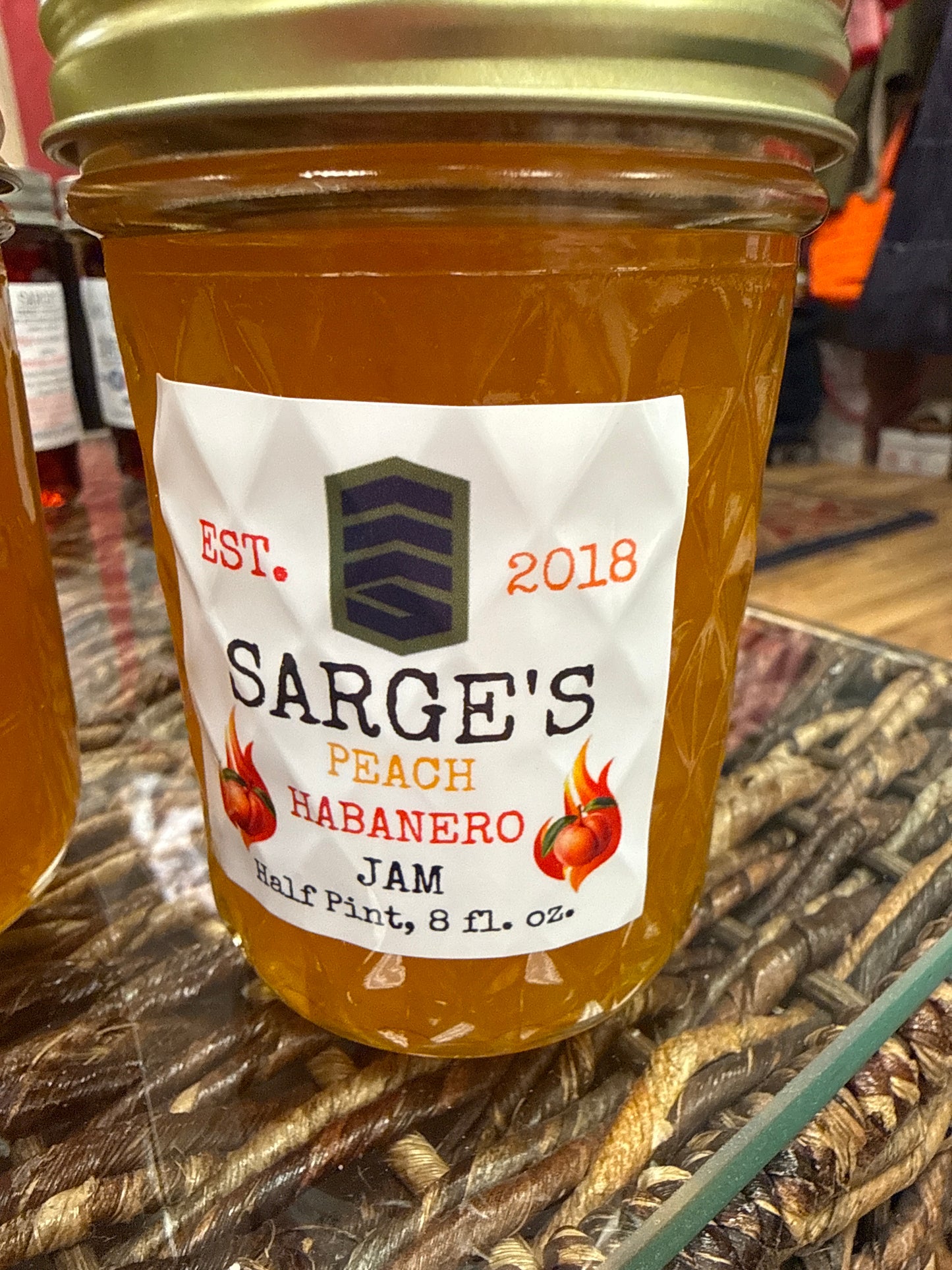 Sarge’s jelly, jam, hot honey and apple butter