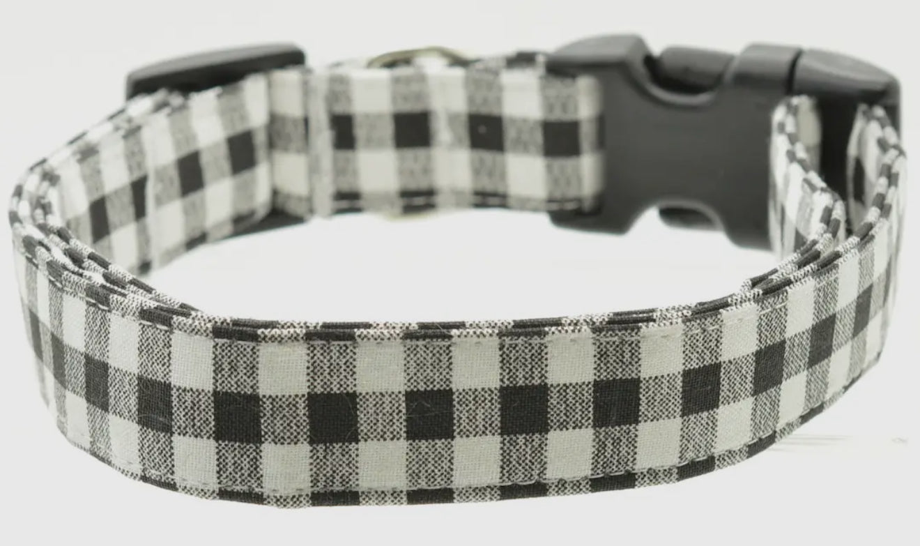 Black Gingham Collar