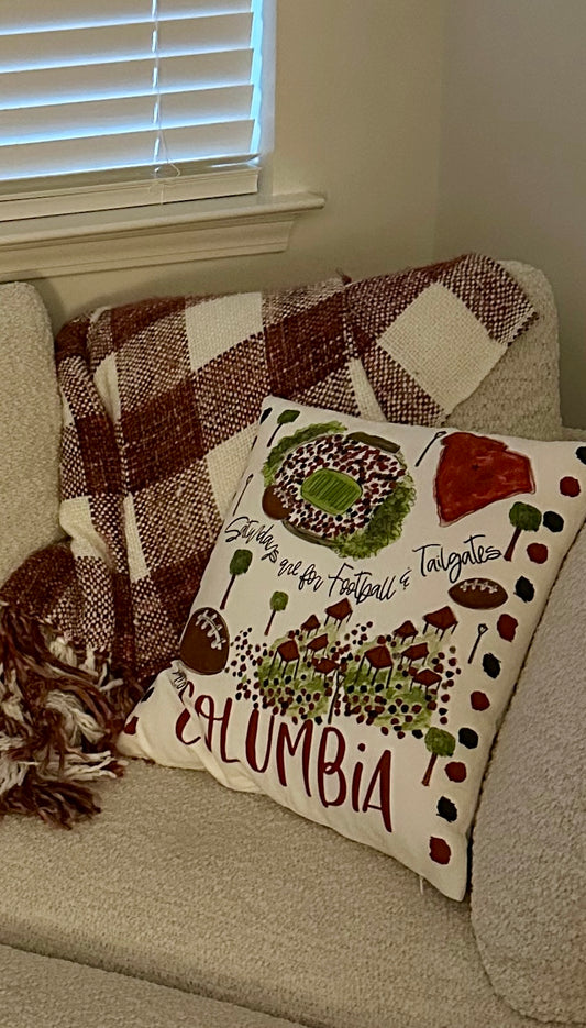 Columbia, SC Double Sided Pillow