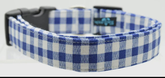Blue Gingham Collar