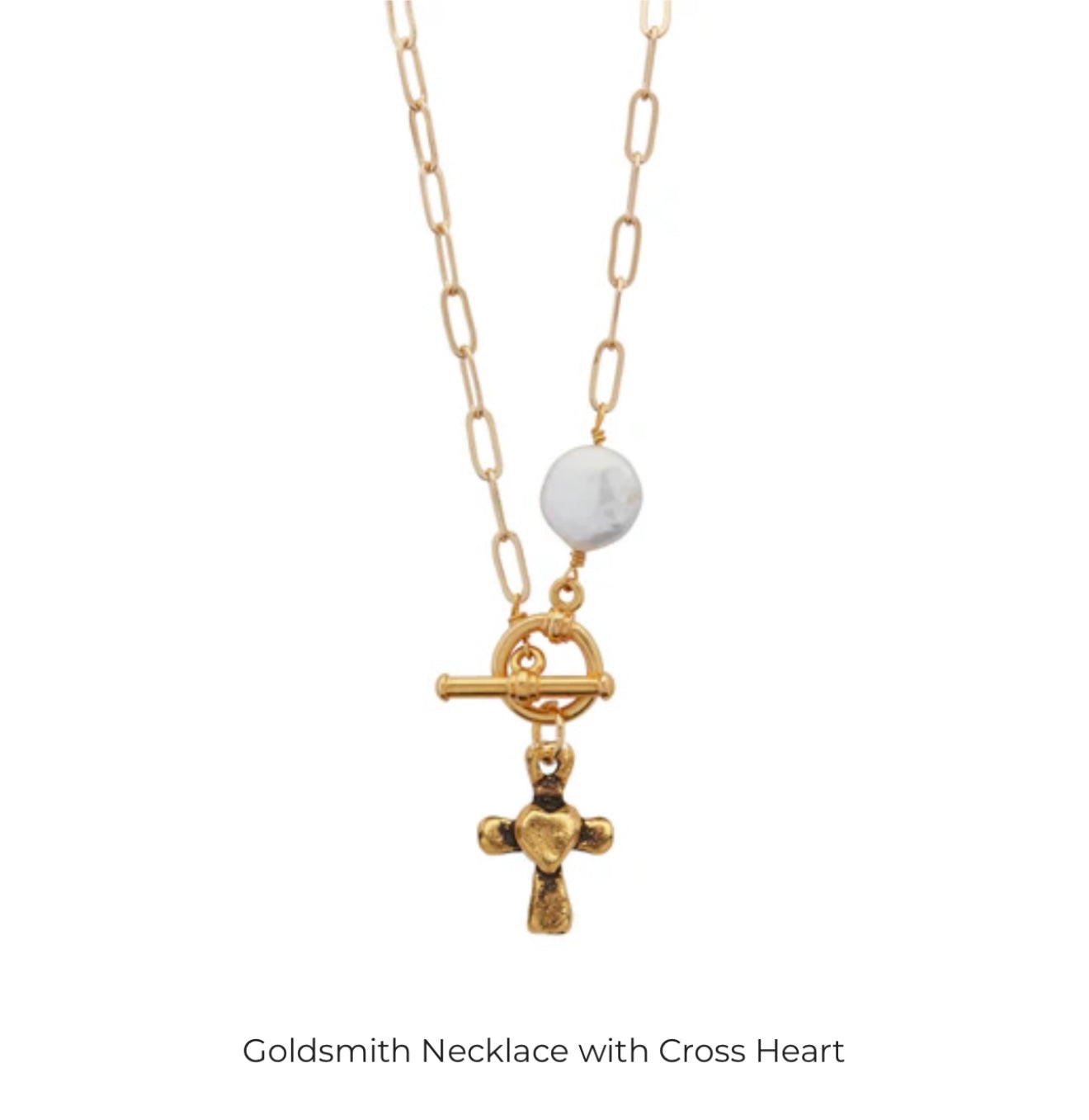 Goldsmith Necklace with Cross Heart